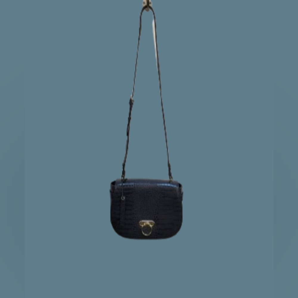 *NWOT Paul Costelloe Leather Purse/ Crossbody Bag Croc Embossed